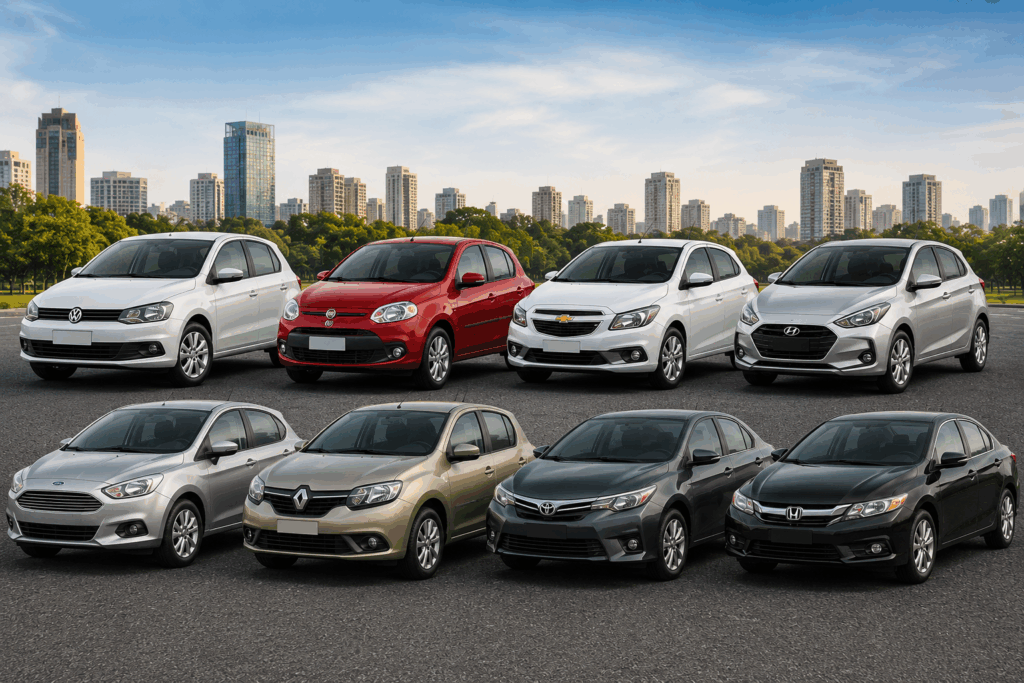 carros usados, carros de 2015, frota envelhecida